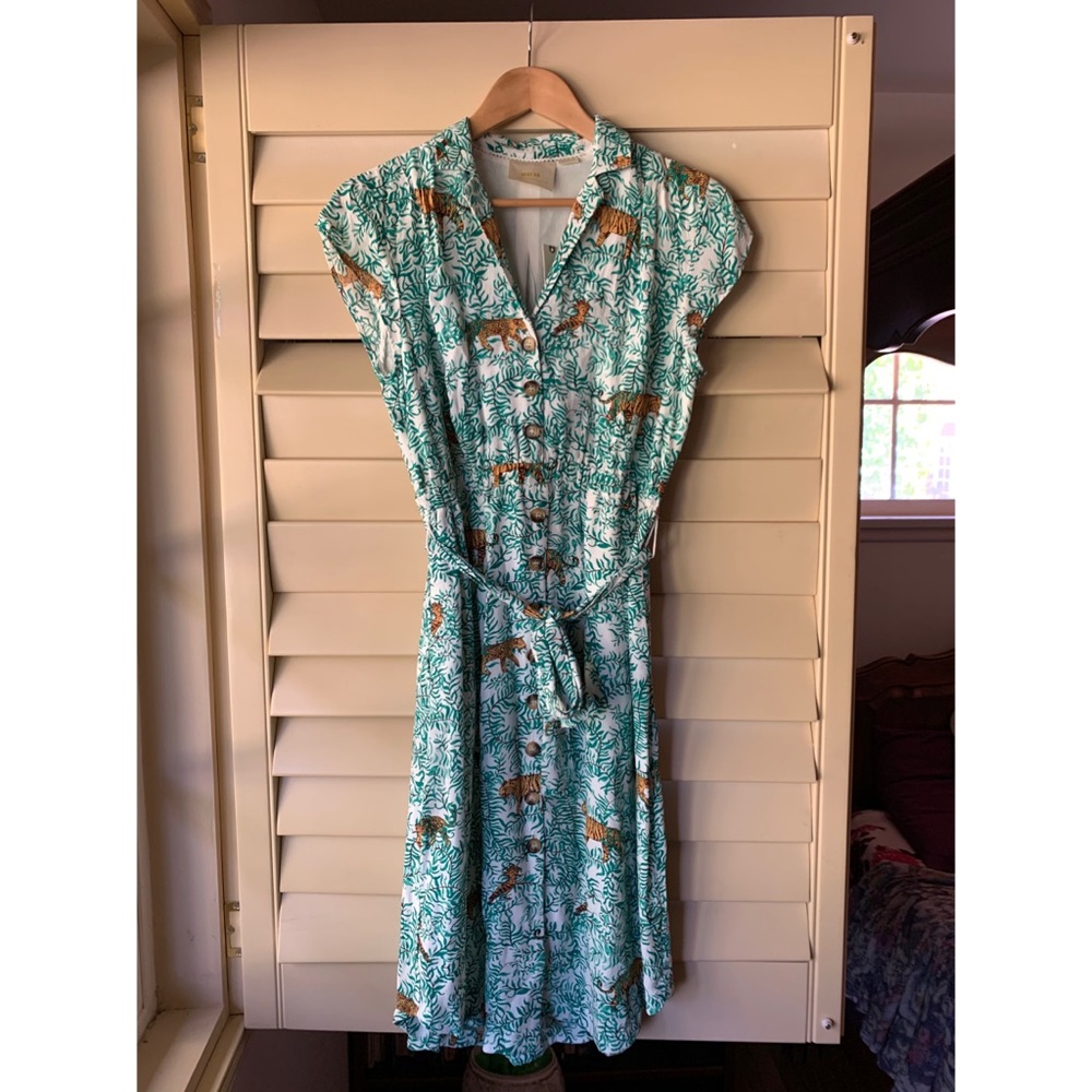 NWT Anthropologie Jungle Catherine Shirt Dress - Picture 3 of 7